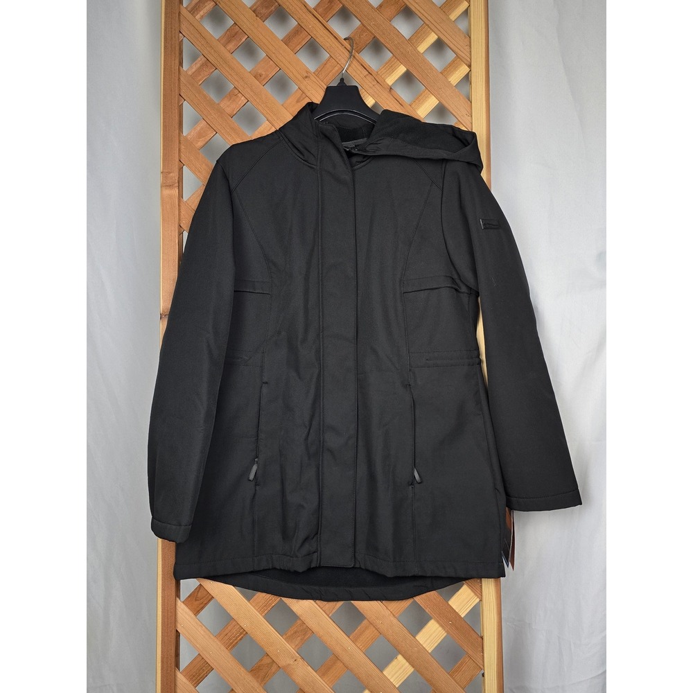 Halifax Traders HFX Hooded Softshell Parka Jacket Womens Large Black - New